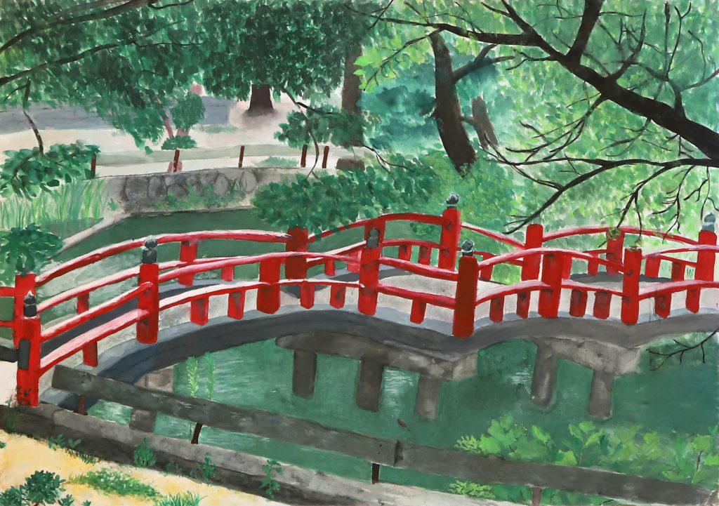 「夏の八幡宮」第三中学校　１年　諸橋 ことみ